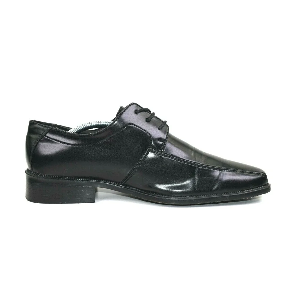 Tim Evans Men's Black Dress Shoes‎ Bicycle Toe England size 13